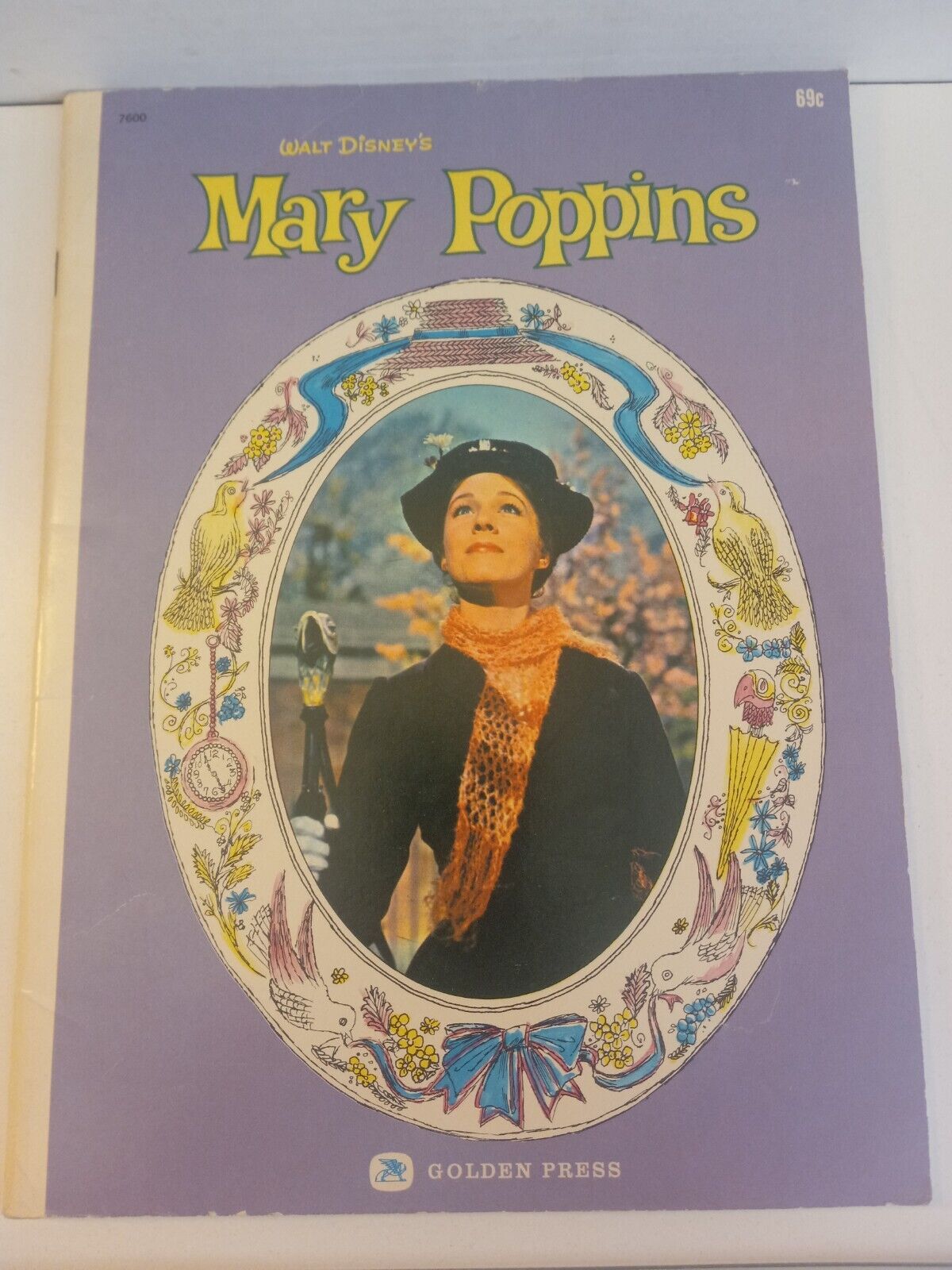 Walt Disney 1964 MARY POPPINS Movie VINTAGE BOOK Dick Van Dyke GOLDEN PRESS