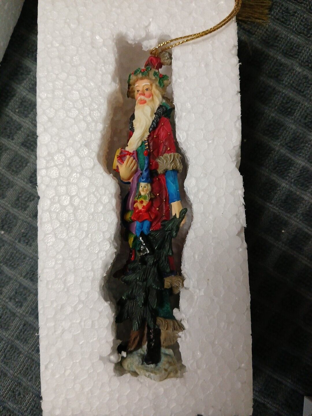 VIintage Lenox The Minstrel Santa Pencil Santa Christmas Figurine Sculpture 2000