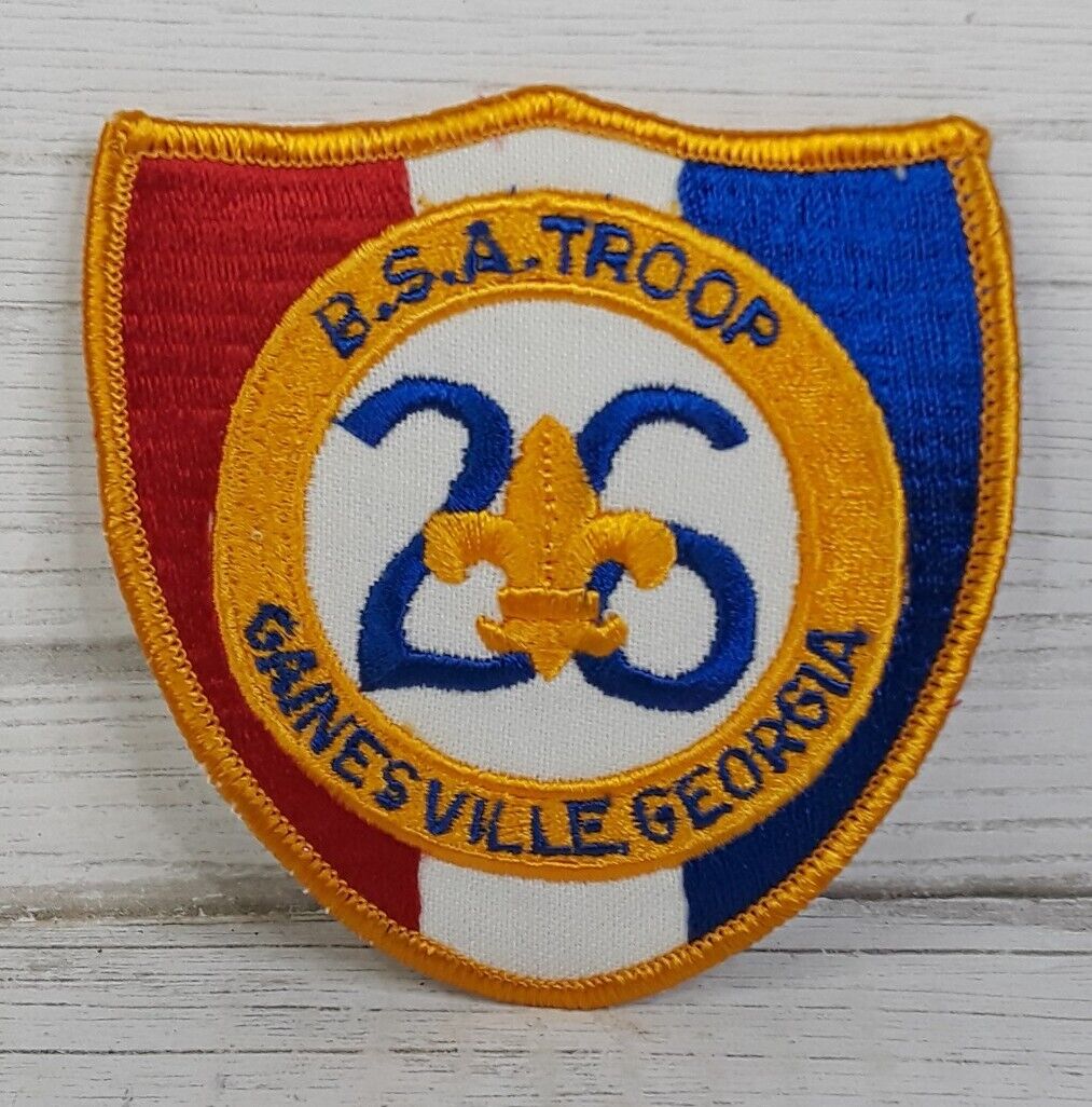 Boy Scout of America BSA Troop 26 Gainesville Georgia Neckerchief Patch