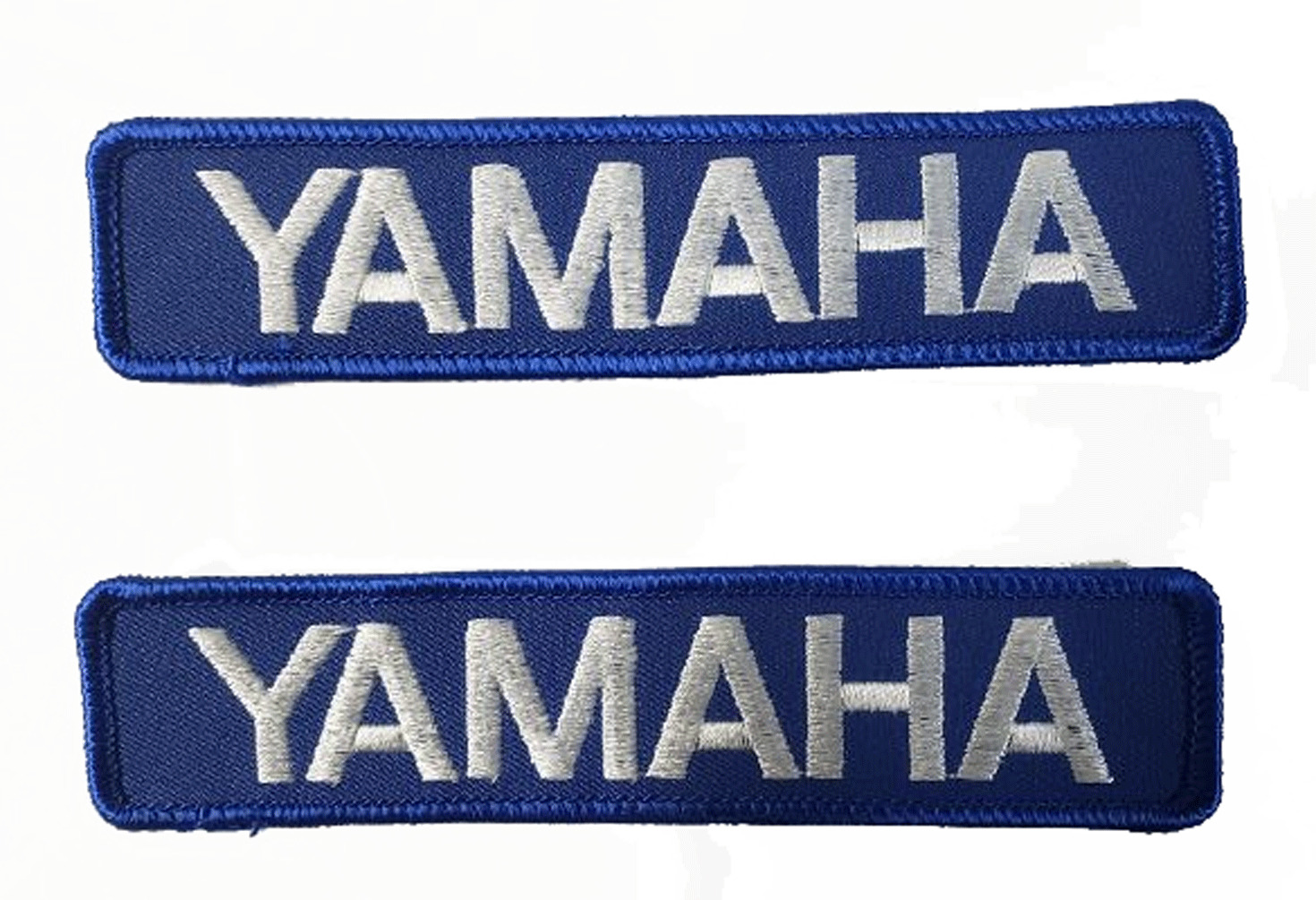 BLUE & WHITE YAMAHA EMBROIDERED PATCH R1 R6 R3 FZ1 YZF FZR