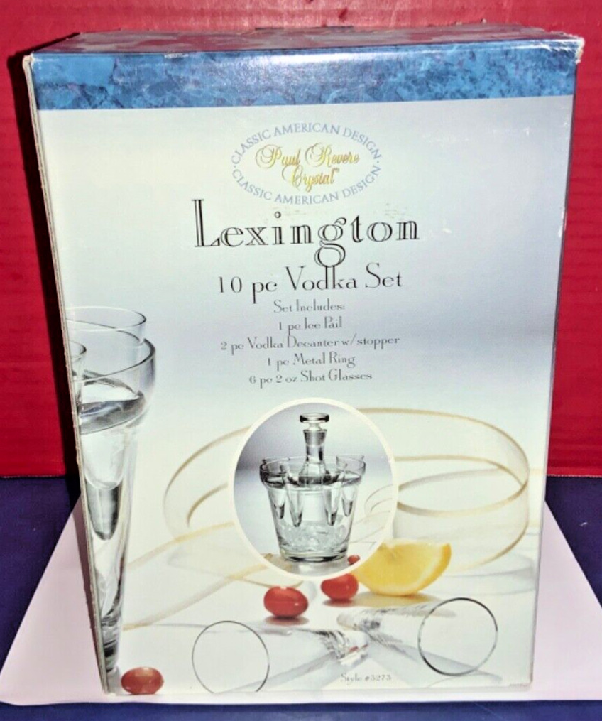 Vintage Lexington 10 Pc Vodka Set w/ Box #3273 - AS IS
