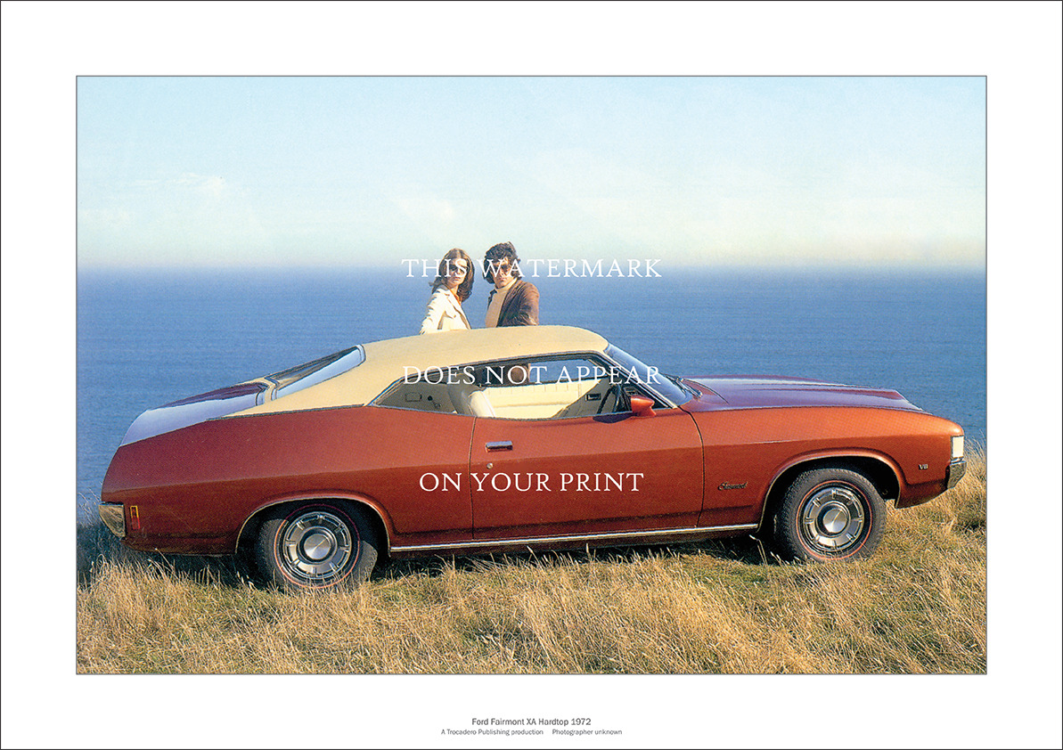 Ford XA Fairmont A2 Art Print – Hardtop Coupe Falcon – 59 x 42 cm Poster
