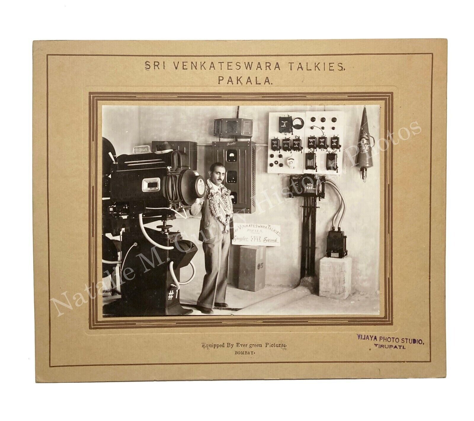 1930s Bollywood Bombay India Movie Film Projector Studio Photos PR