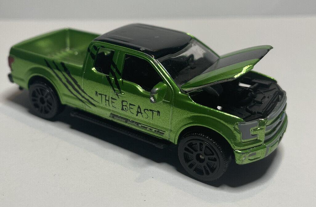 Majorette Ford F150 The Beast Glossy Green D5SB 1:72 (3\