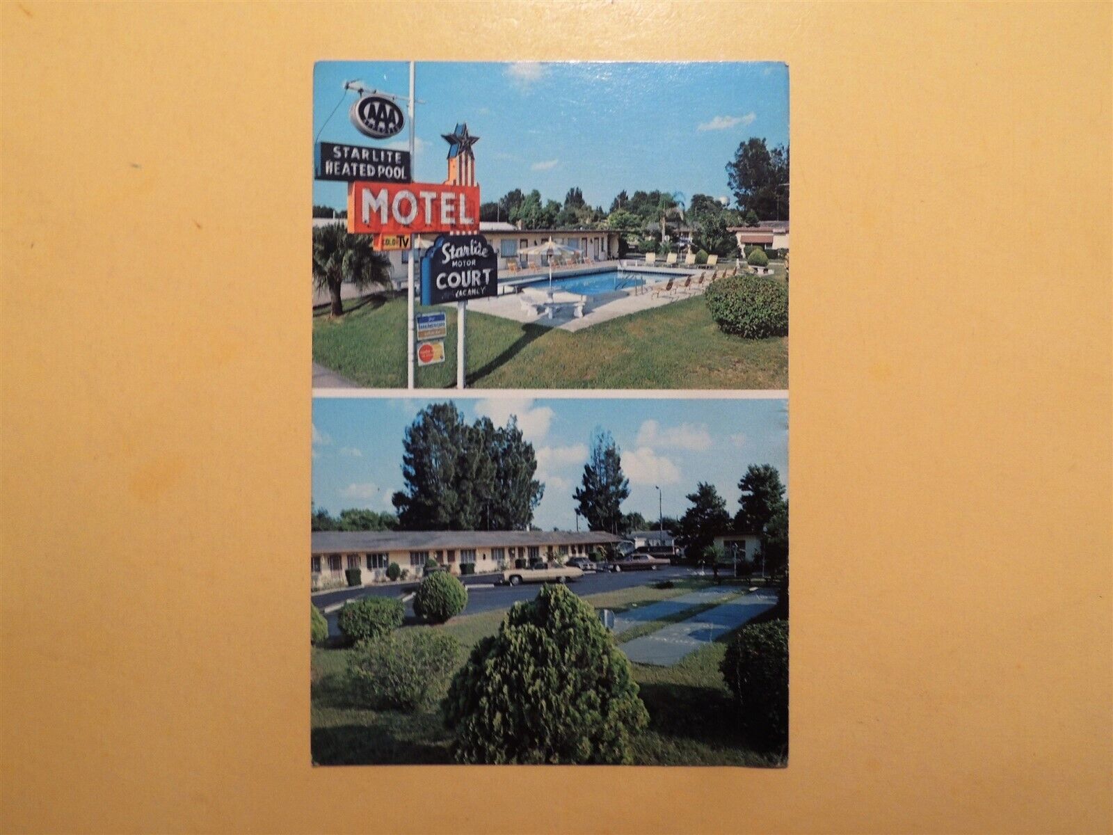 Starlite Motor Couurt Motel Largo Florida vintage postcard 