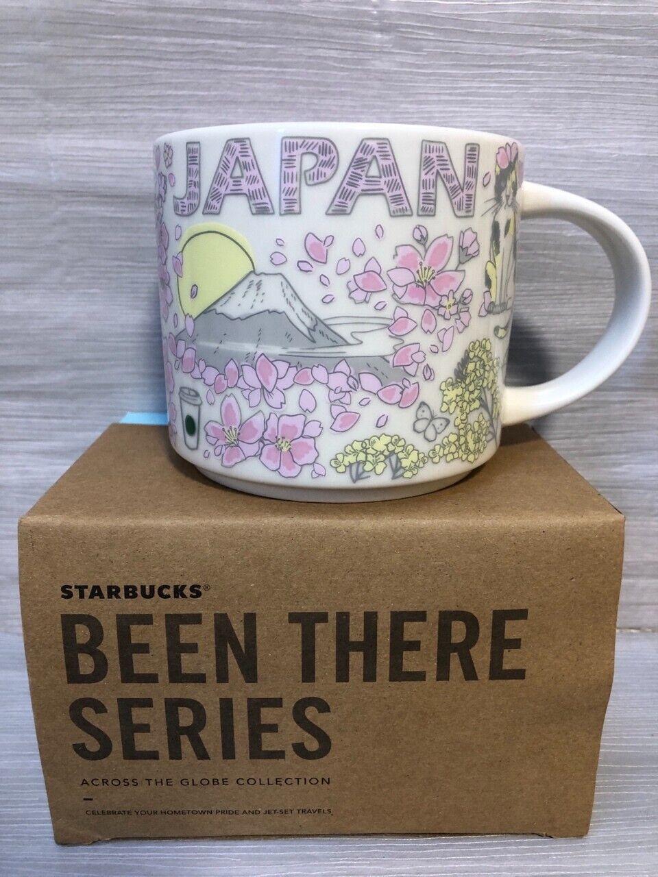 Spring japan sakura Starbucks coffee Cup Mug 14oz Been There Series NEW With Box