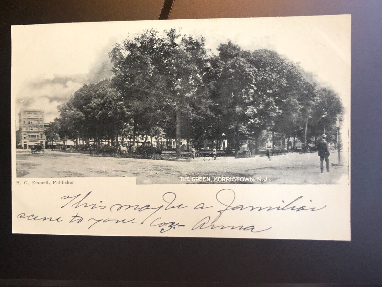 Rare Pre-1907 Postcard The Green, Morristown, New Jersey NJ (44)