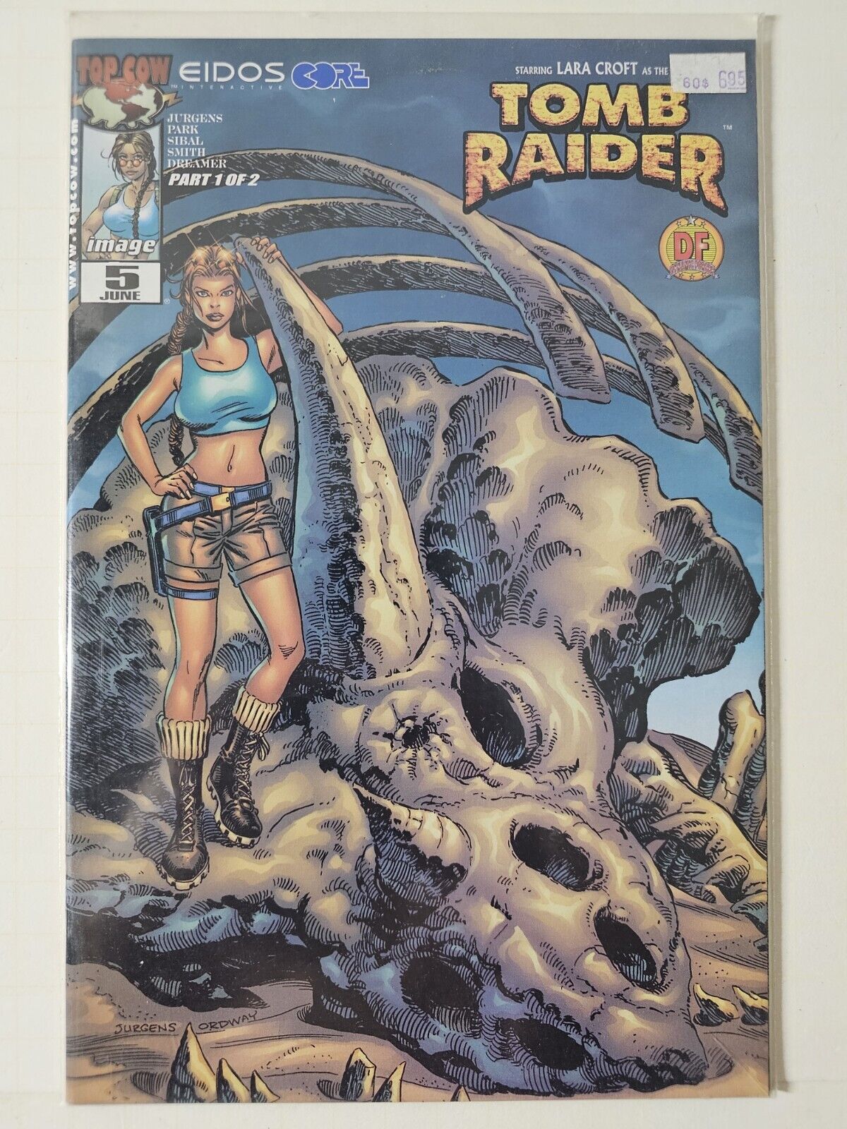 TOMB RAIDER #5 Comic Book Dynamic Forces Wizard World Alternate Cover Lmt Ed COA