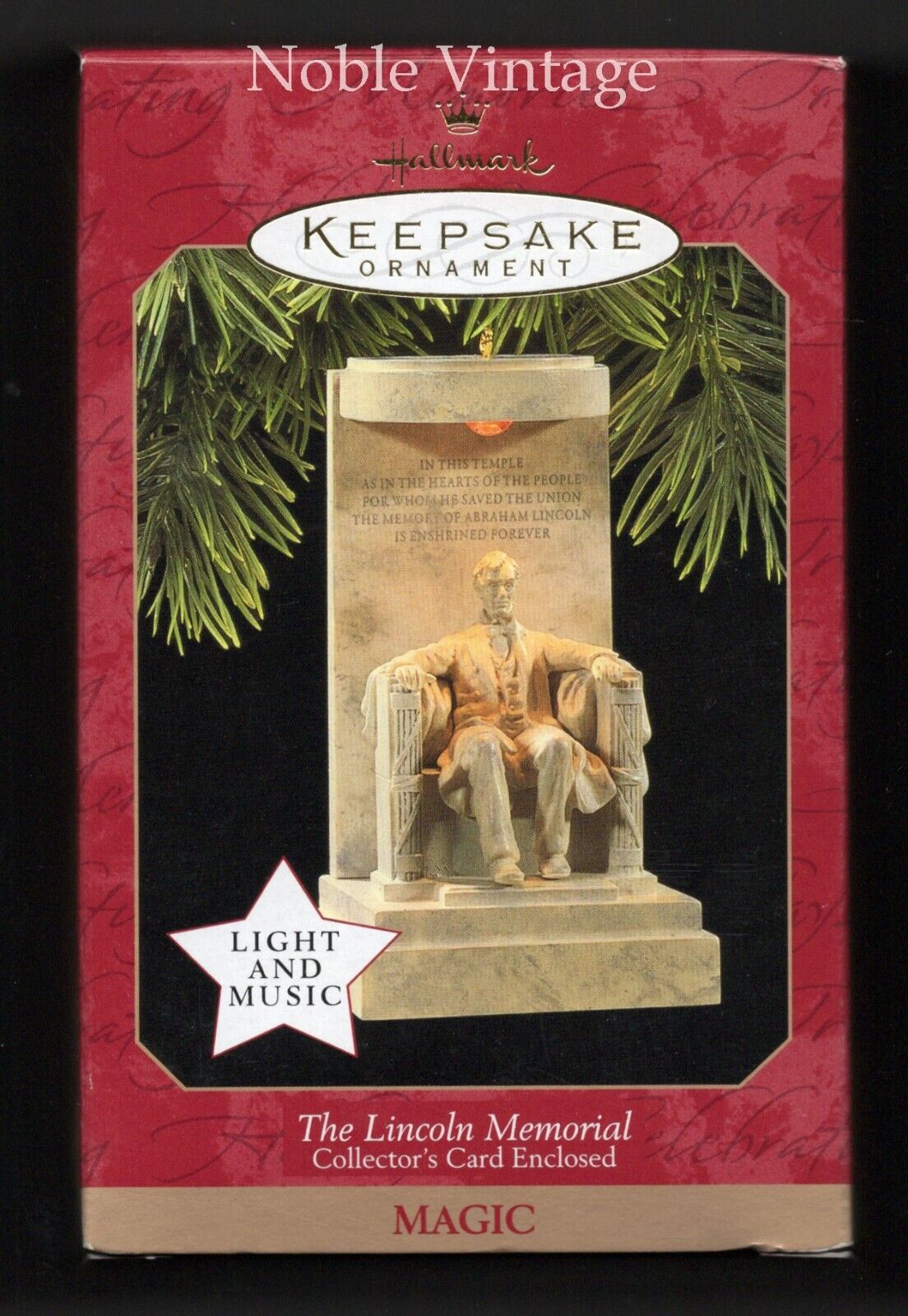 1997 Hallmark Keepsake The Lincoln Memorial - Ornament  - 1B2