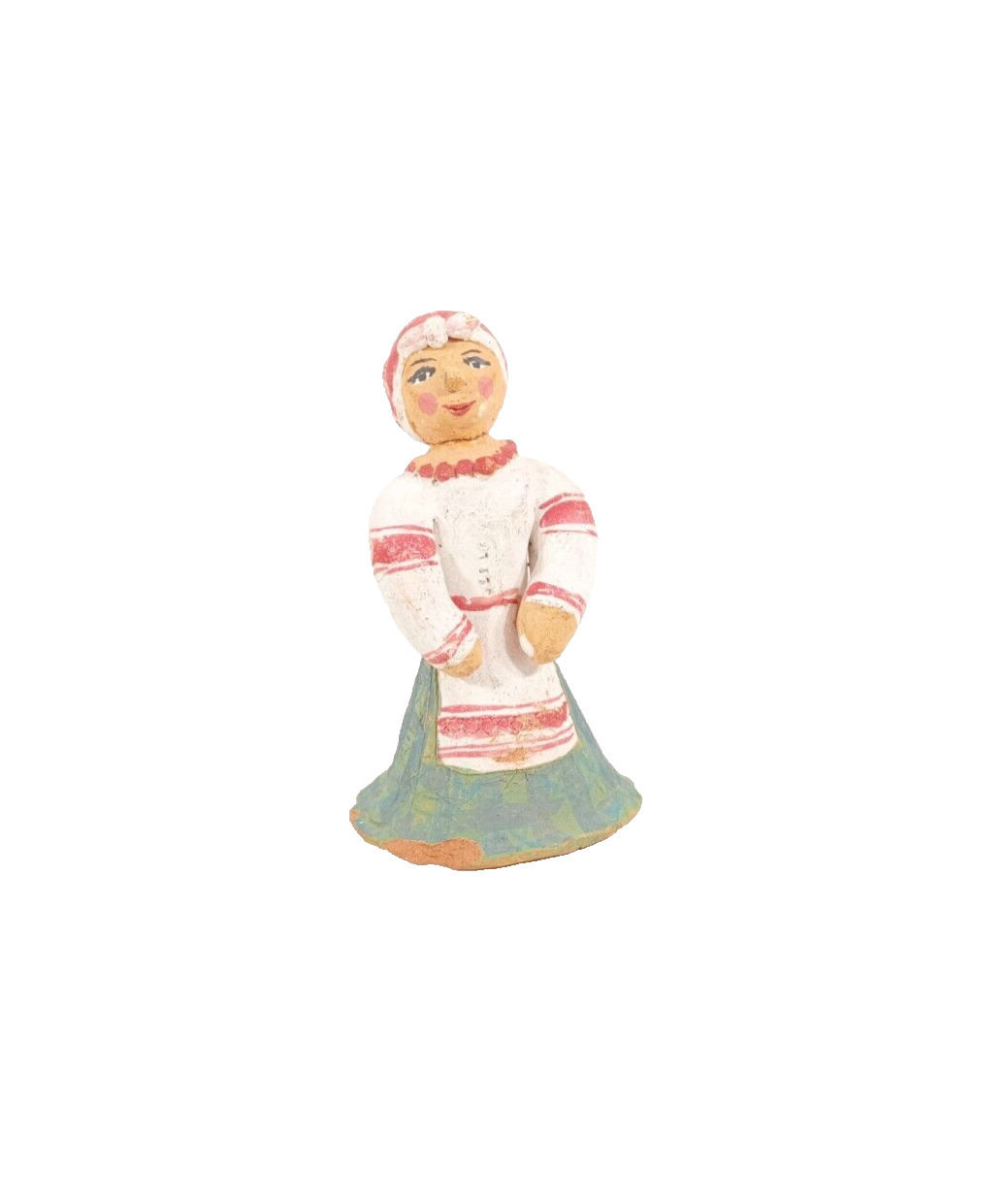 Ukrainian Housewife Figurine From Clay Vintage Ukraine Decorative Gift Decor
