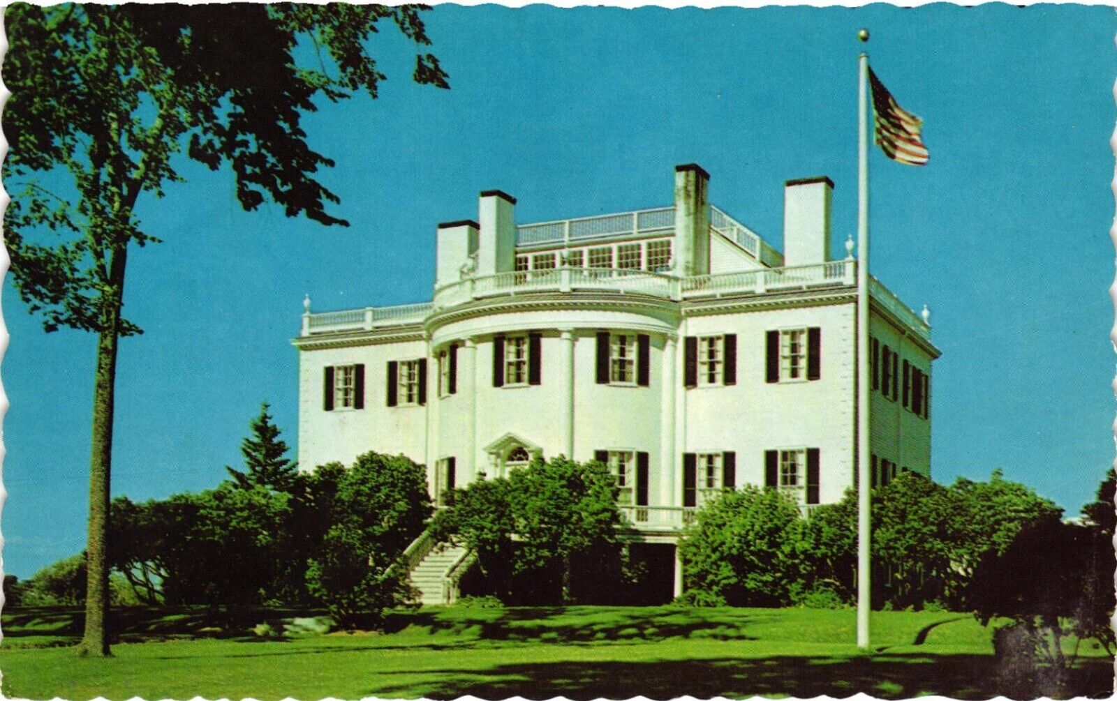 Postcard Montpelier a Stately Hilltop Overlooking Thomaston Maine