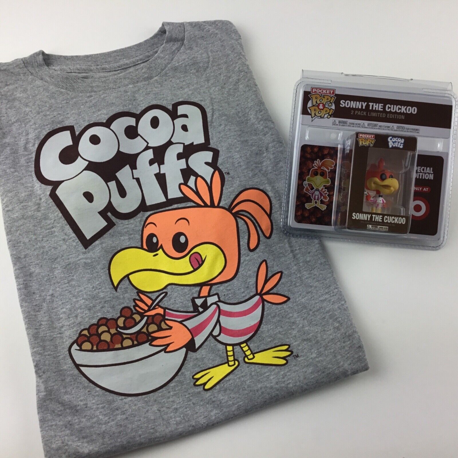 Funko SONNY THE CUCKOO Pocket Pop + Pop Tee YOUTH MEDIUM Shirt Target Exclusive