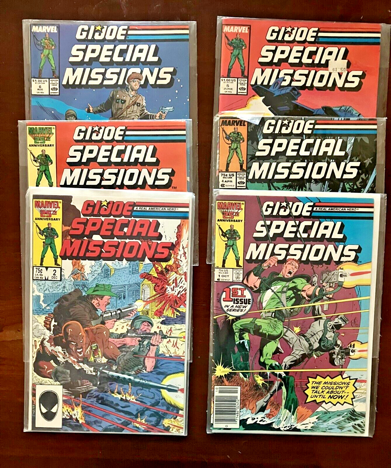 Marvel GI Joe Special Missions 1988-1989 1 2 3 4 5 6 FIRST FIVE