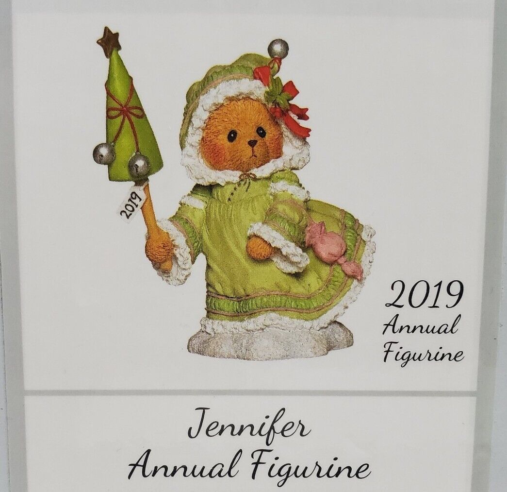 Cherished Teddies Jennifer 2019 Annual 3.75 Inch Figurine  Christmas New