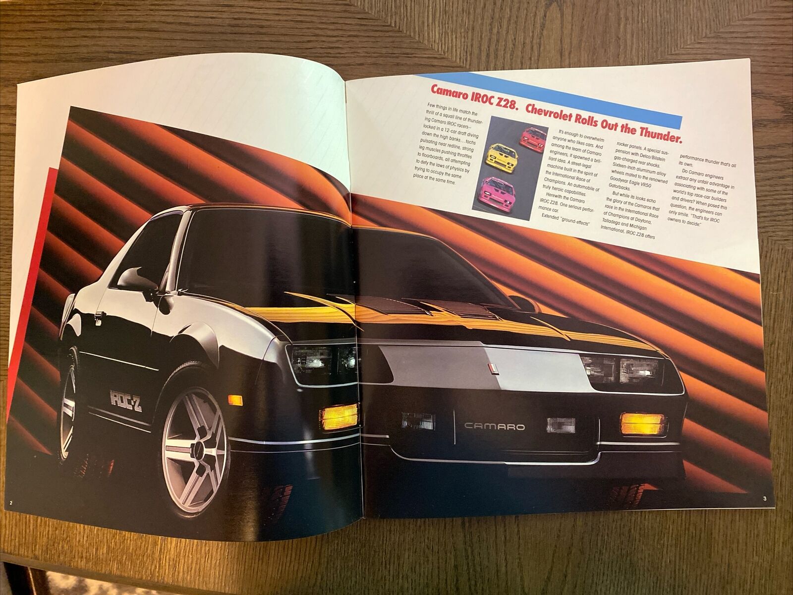1986 Chevrolet Camaro 20 Page Brochure including IROC-Z Z/28