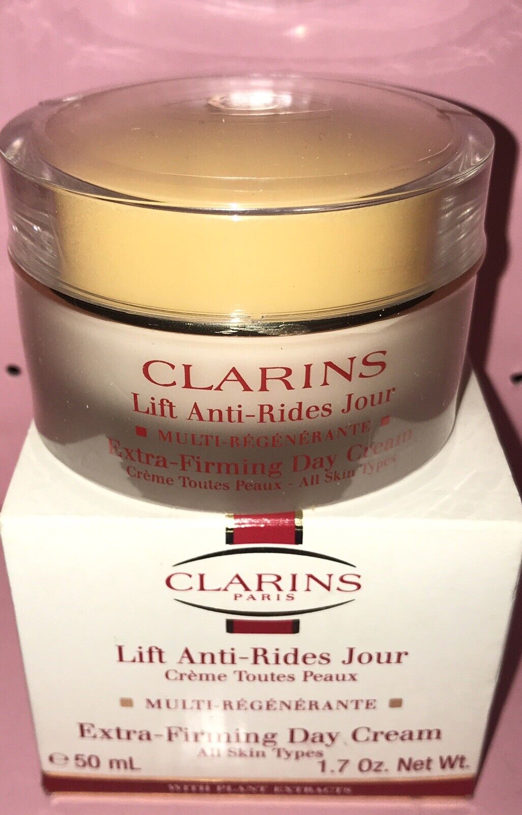 Clarins Extra-Firming Day Cream All Skin Types 1.7oz / 50ml. NEW IN BOX
