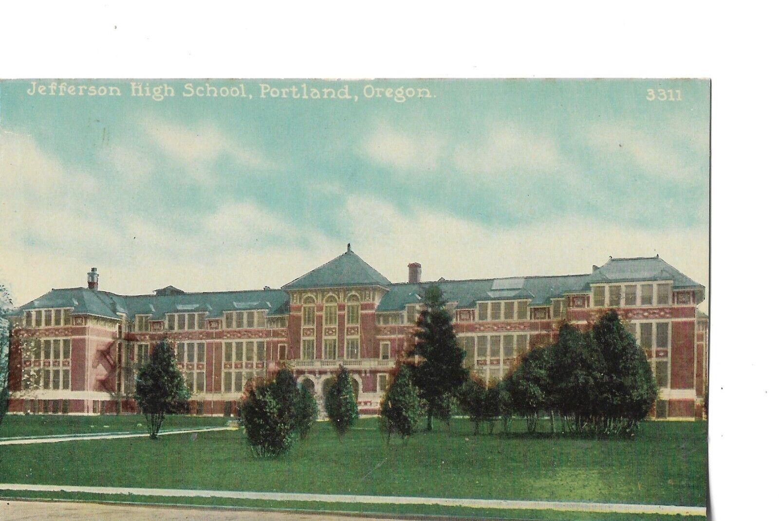 JEFFERSON HIGH SCHOOL, PORTLAND, OREGON, EARLY 1920\'S.