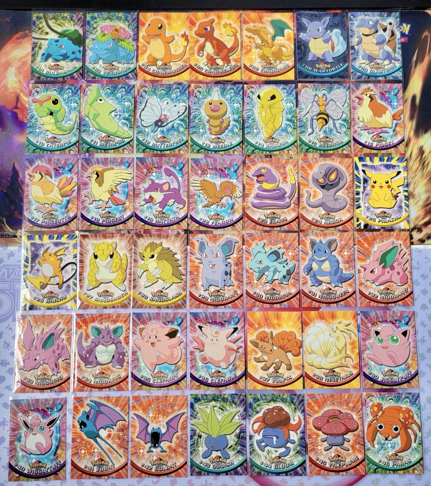 Topps Pokémon Card Lot - NEAR COMPLETE Series 1 Set - 82 Cards