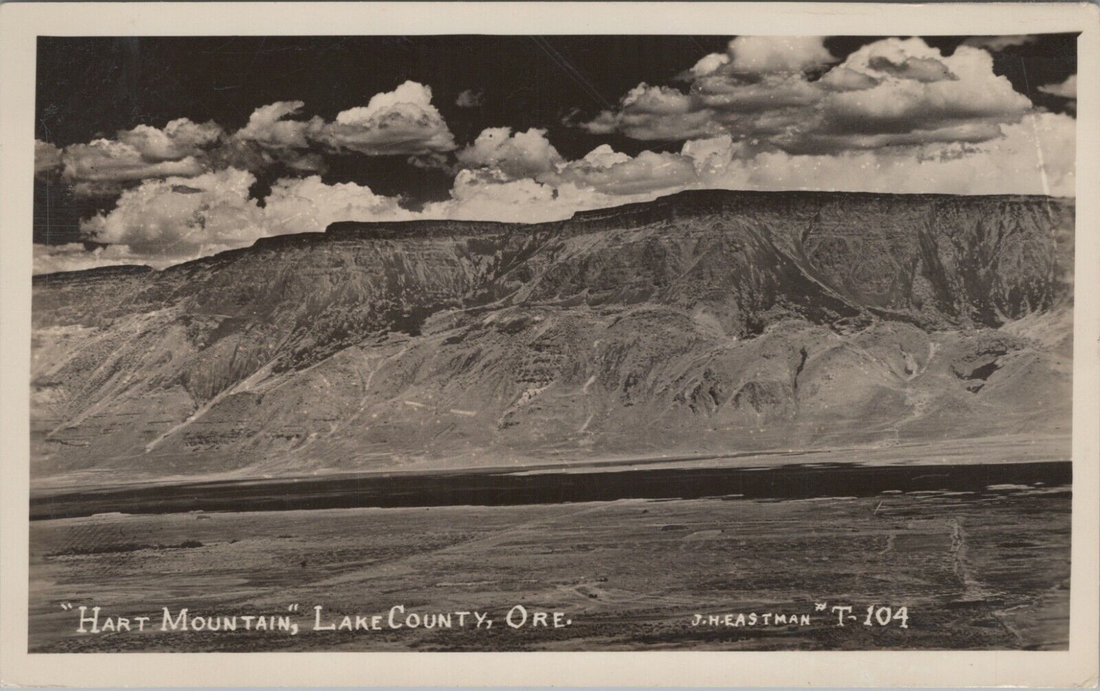 RPPC 1925-1942 Hart Mountain Oregon Lake County JH Eastman photo postcard B131