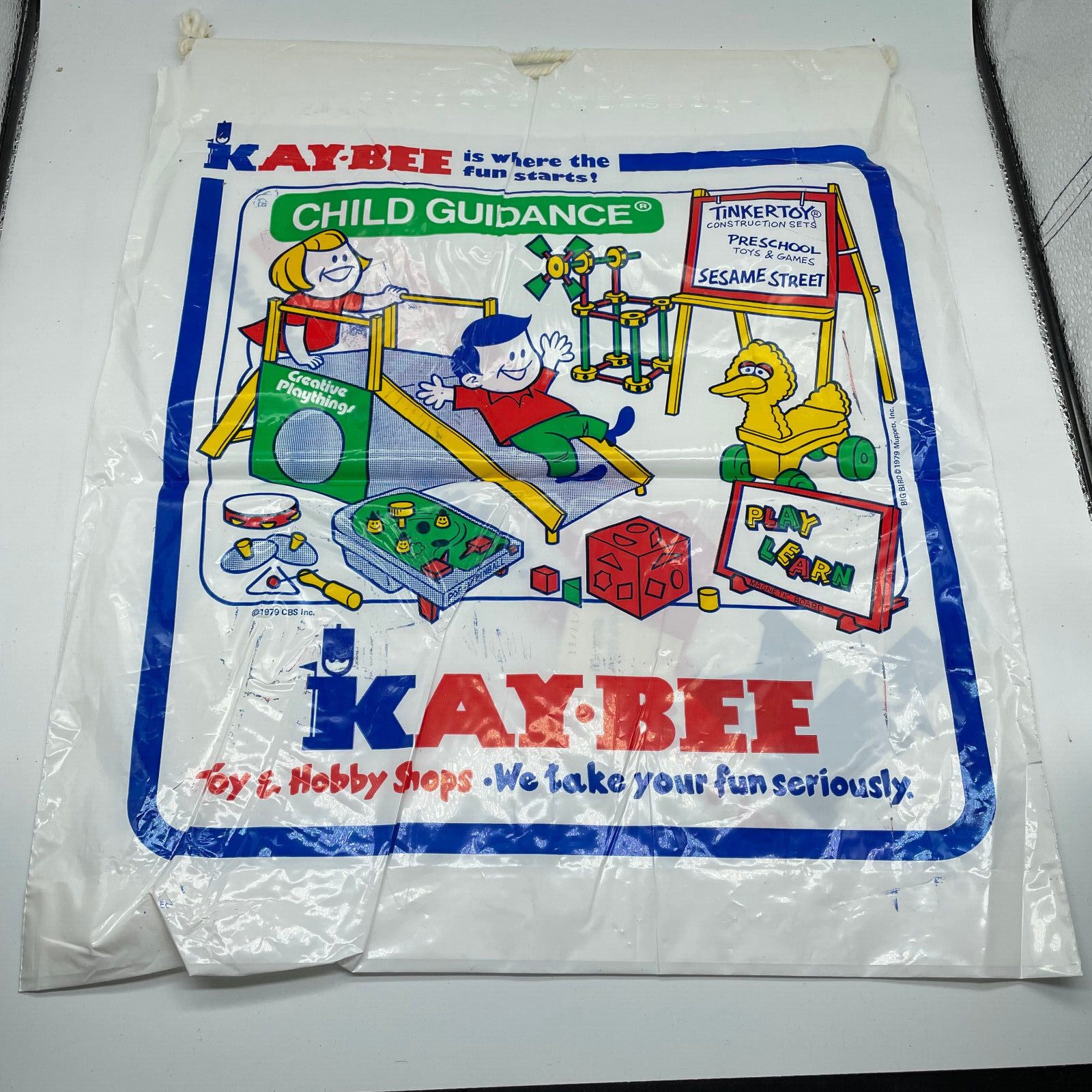 1979 Kay Bee Toys Shopping  Bag Vintage 18x15 1/2\