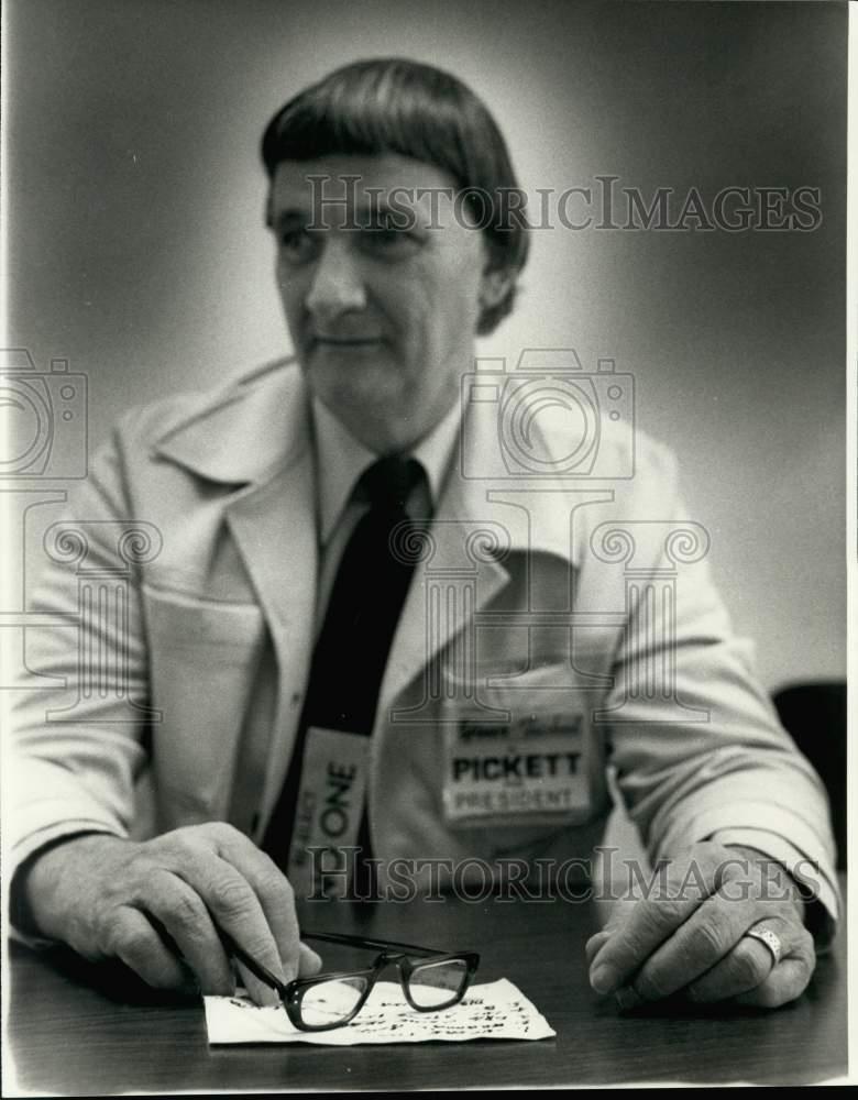 1980 Press Photo C. Leon Pickett in portrait - noc18770