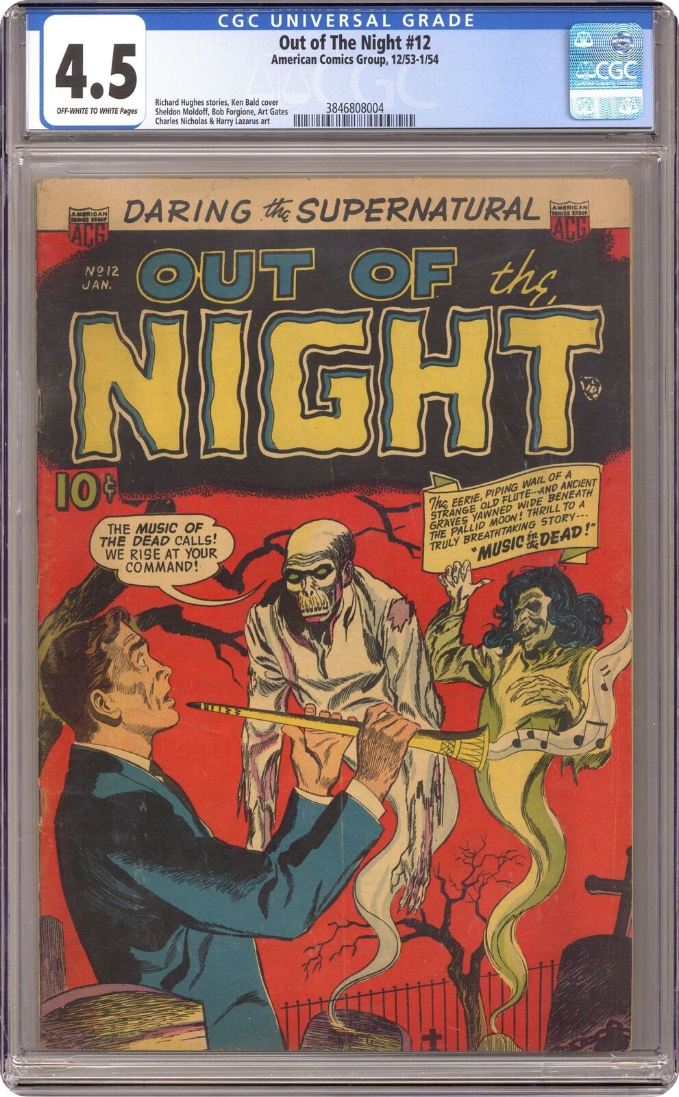 Out of the Night #12 CGC 4.5 1954 3846808004