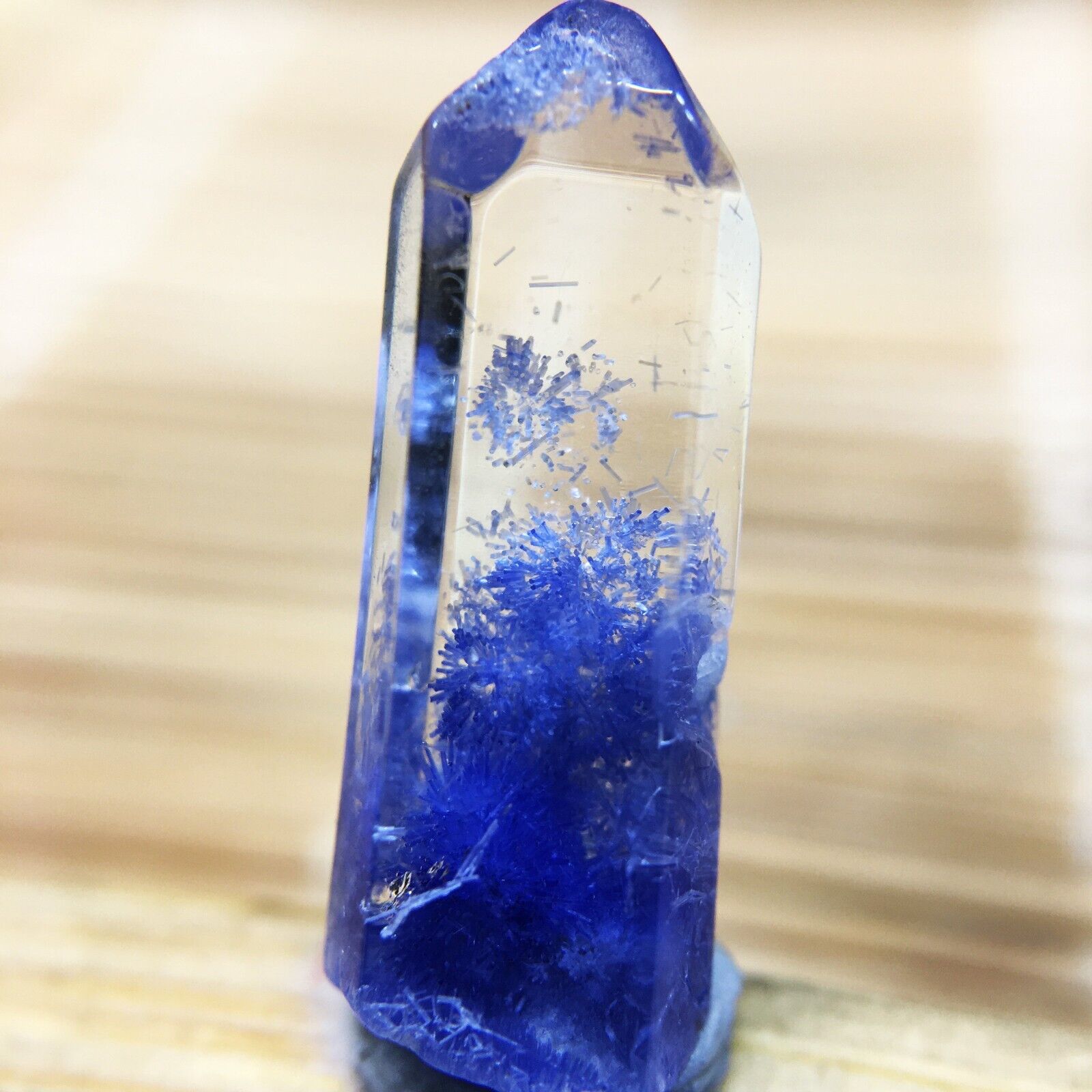 3Ct Very Rare NATURAL Beautiful Blue Dumortierite Quartz Crystal Specimen
