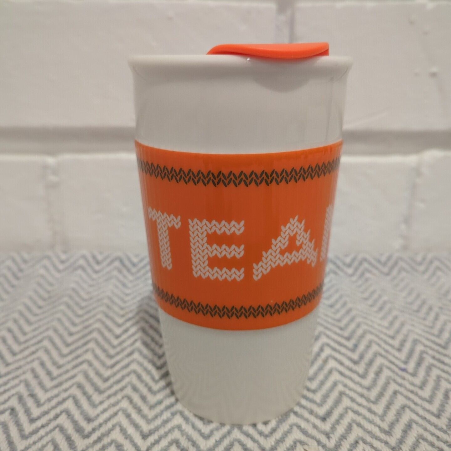 Starbucks Team PSL Pumpkin Spice Latte 10oz Ceramic Travel Mug Tumbler 2016