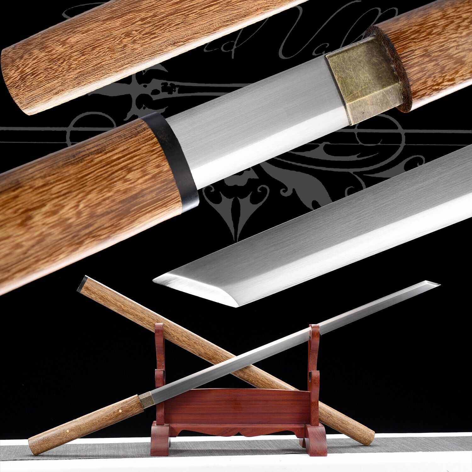 Handmade Katana/Manganese Steel/Collectible Real Sword/Full Tang/Fighting Master