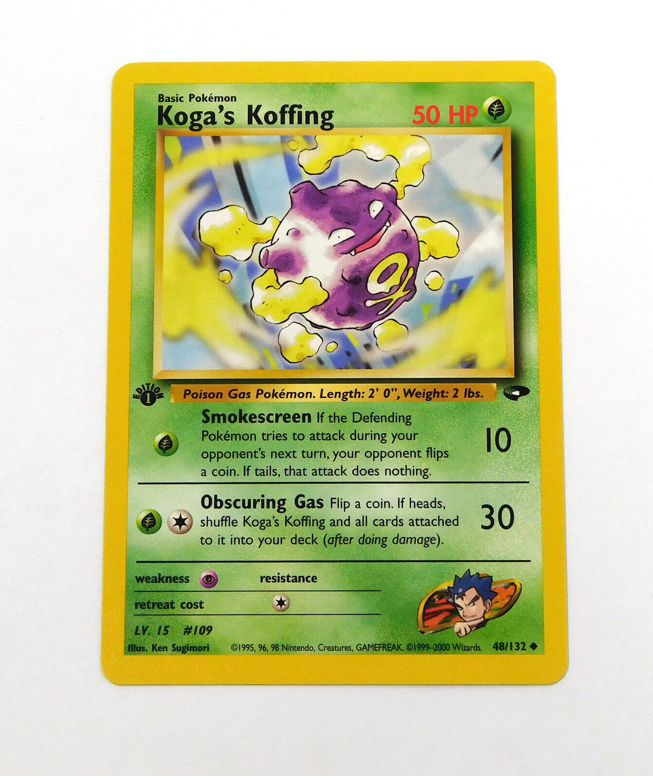 Pokemon Gym Challenge Koga\'s Koffing 1st Edition 48/132 DA043199 DA043199