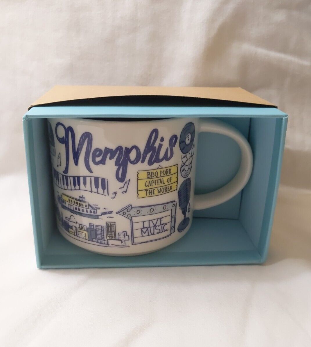 Memphis Starbucks Mug Been There Series New in the Box