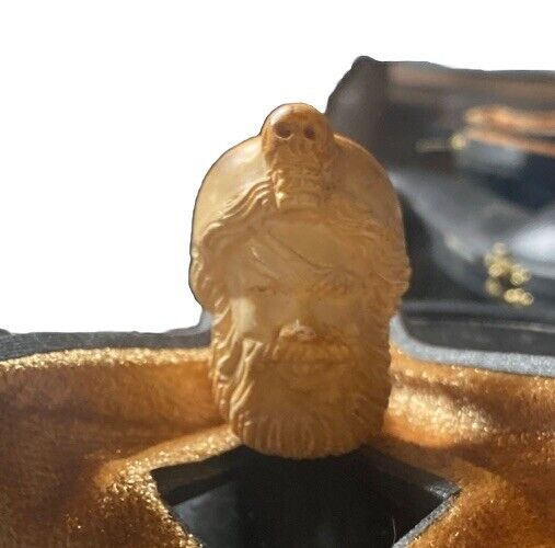 Meerschaum Tobacco Pipe Hand Carved  Fitted Case Bearded Man