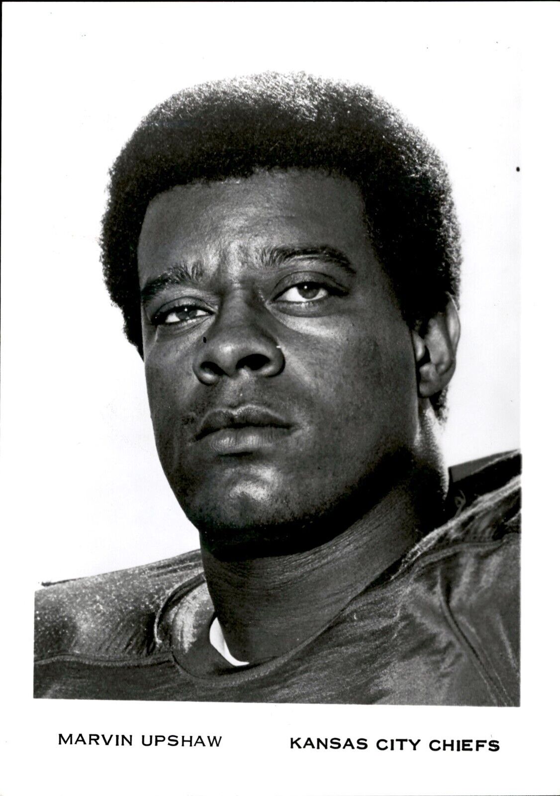 PF51 Original Photo MARVIN UPSHAW 1970-75 KANSAS CITY CHIEFS NFL DEFENSIVE END