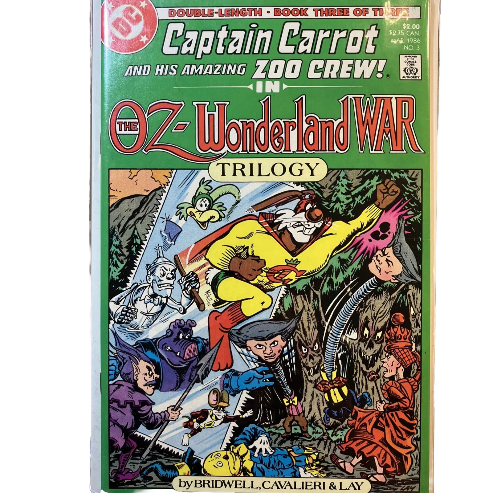 Captain Carrot Oz Wonderland War #3 1986 Dc Comic Vintage Weird Comics