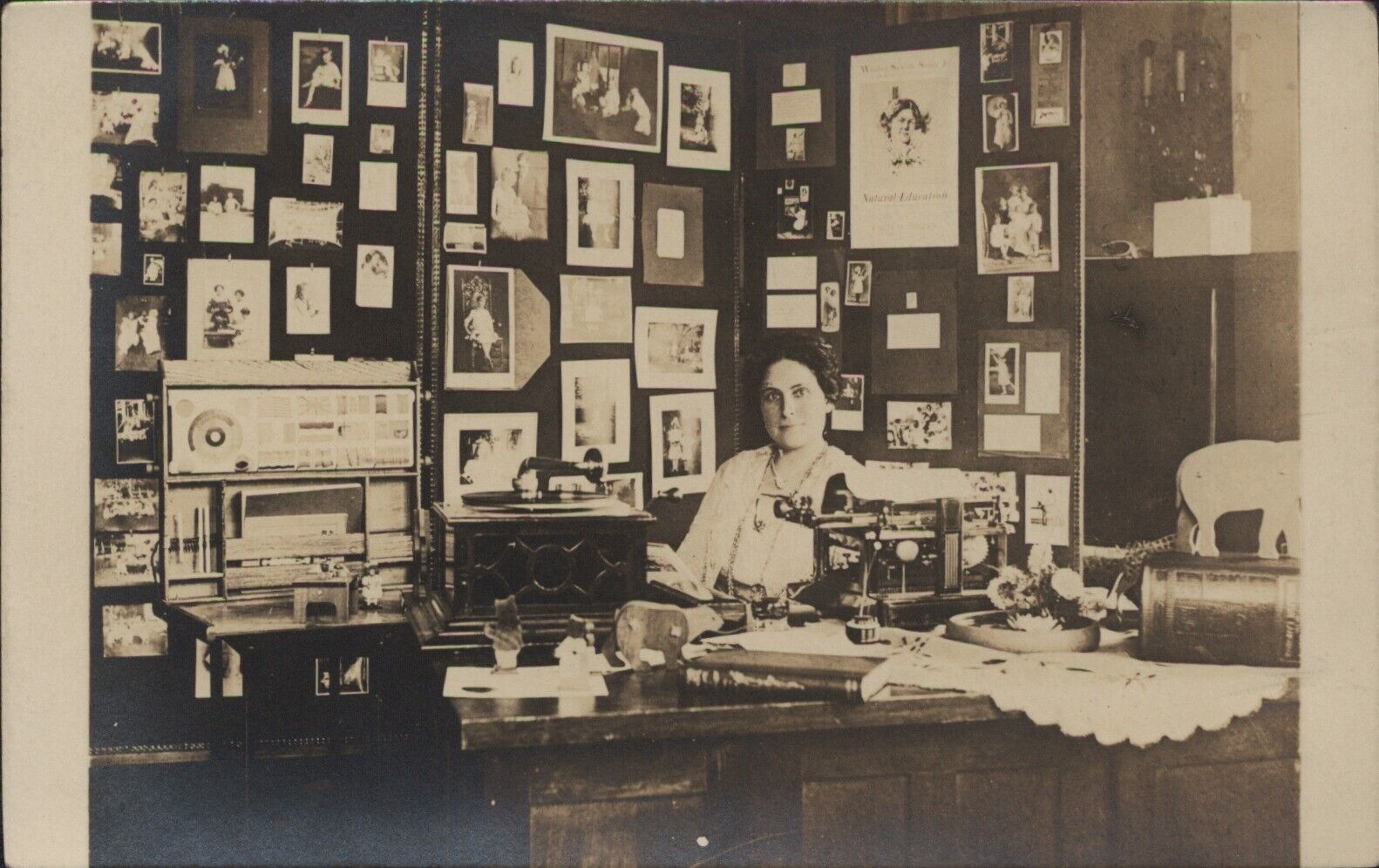 1910 RPPC Postcard Winifred Stoner Founder of \