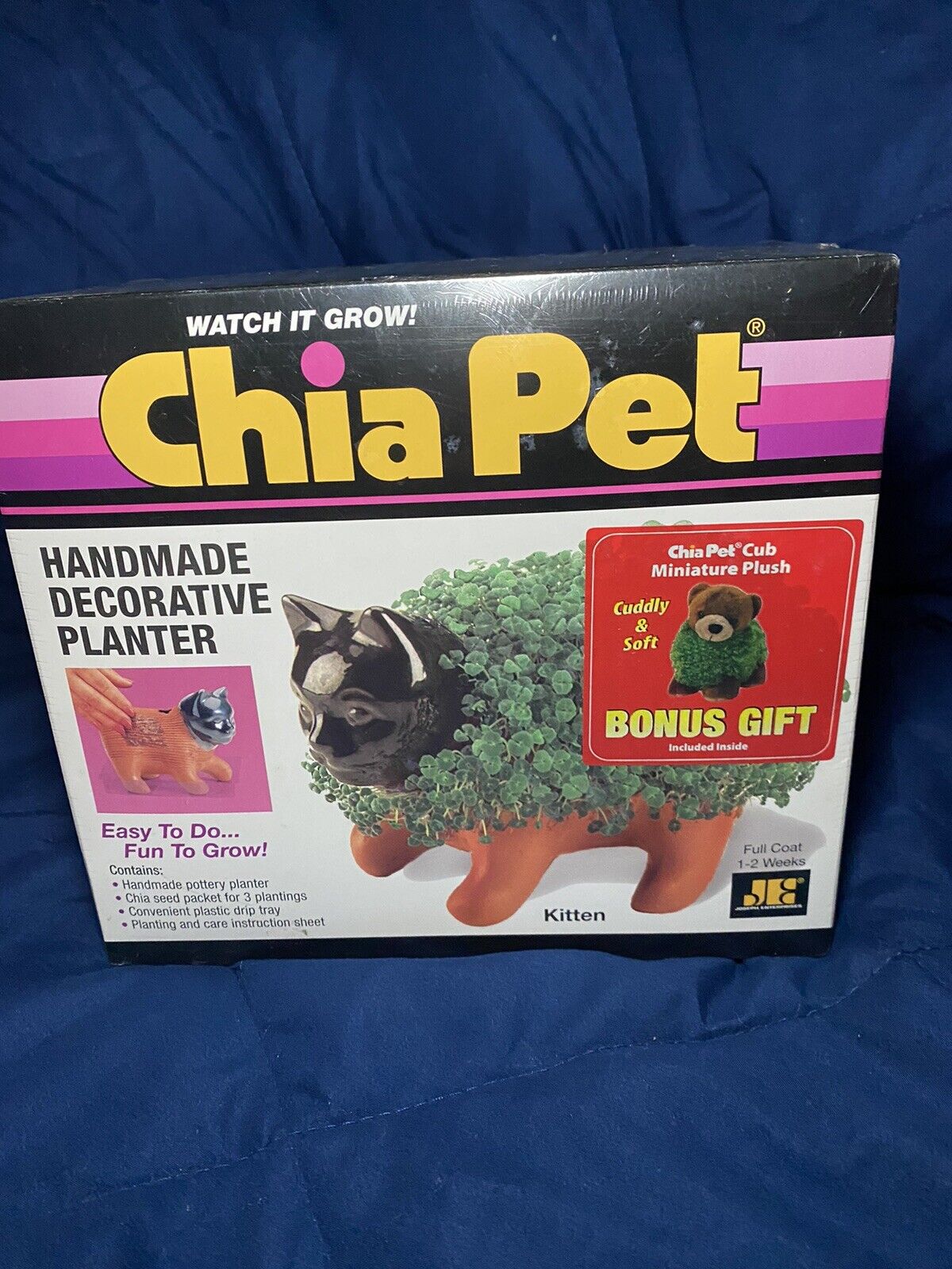 Chia Pet Handmade Decorative  Planter Kitten