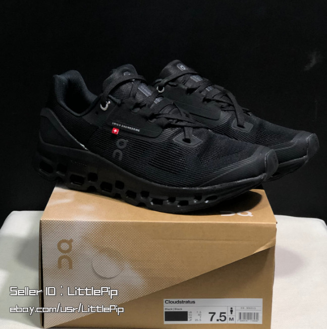 2024 NEW On Cloudstratus New Unisex Running Shoes comfor Cushioned Black Black