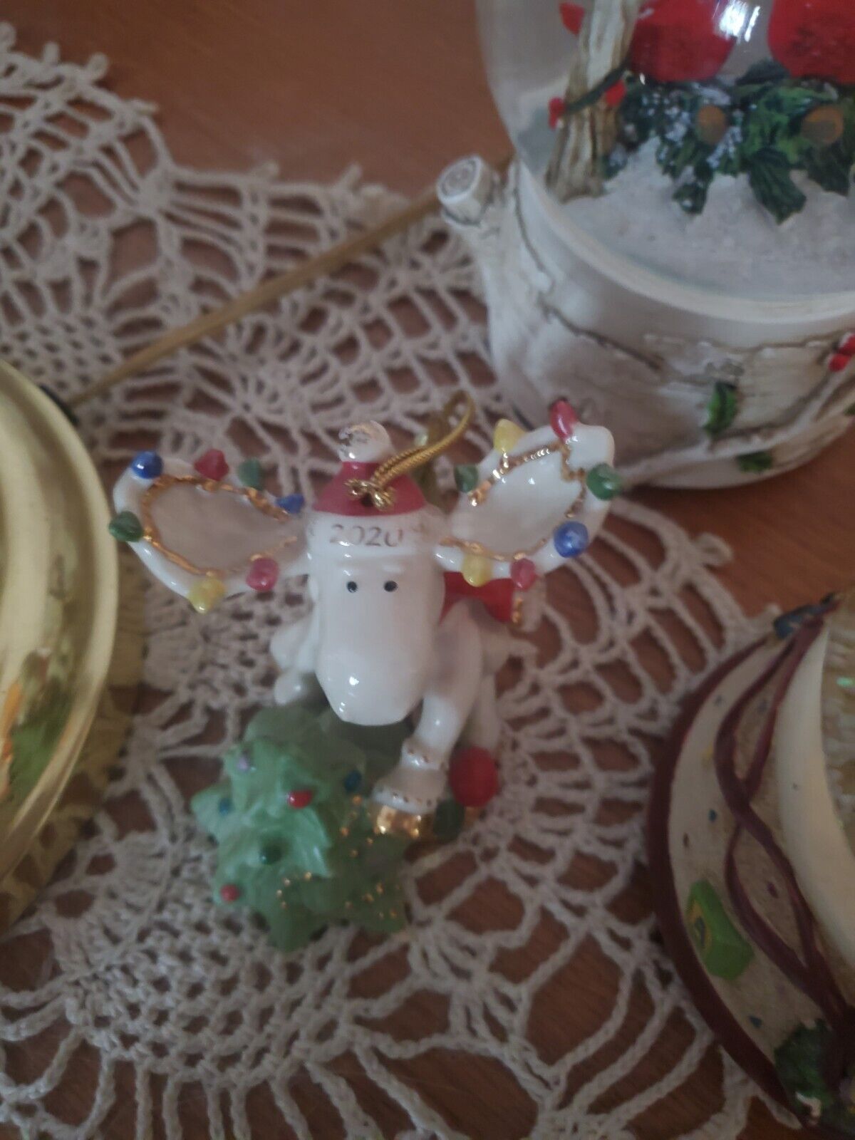 Lenox Marcel Christmas Moose Ornaments