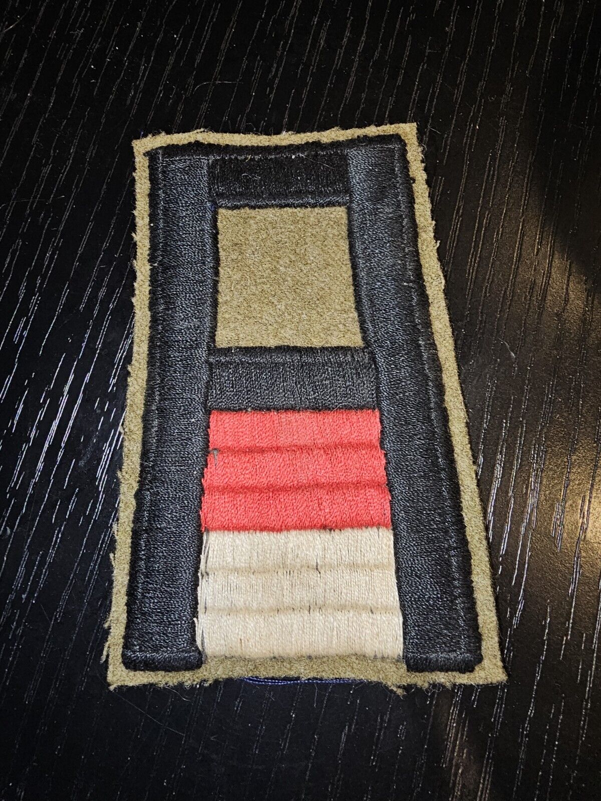 WWI US Army Artillery French Made Cornrow Stitched Wool Patch L@@K