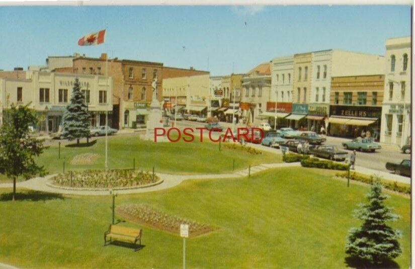 circa 1965 FRED GRANT SQUARE, downtown BARRIE, ONT. CANADA
