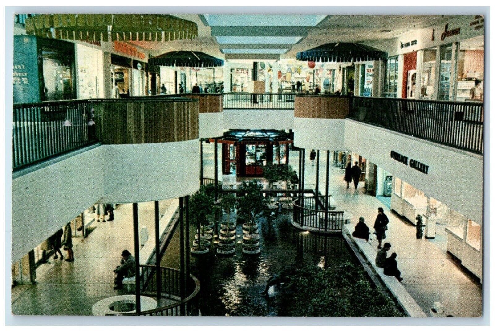 c1960 King Prussia Plaza Exterior Mall Center King Prussia Pennsylvania Postcard