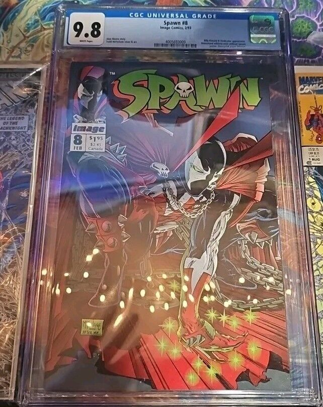 Spawn #8 Number 8 CGC 9.8 White Pages. Great Piece