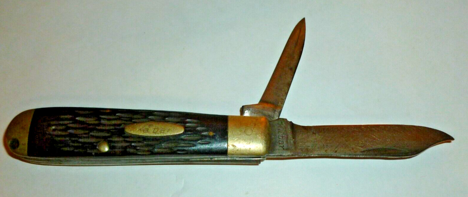 Old KA-BAR Union Cut Vintage 2 blade pocket knife 3-3/4\