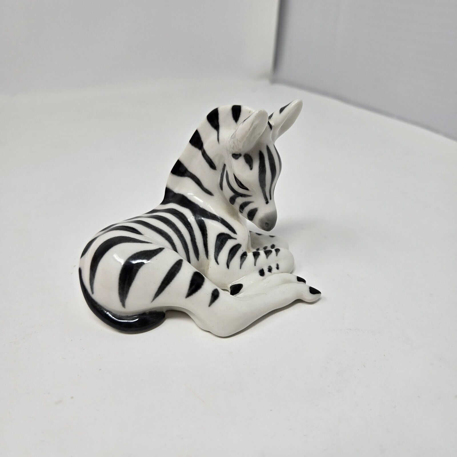 Vintage Lomonosov Porcelain Figurine Baby Zebra 3\