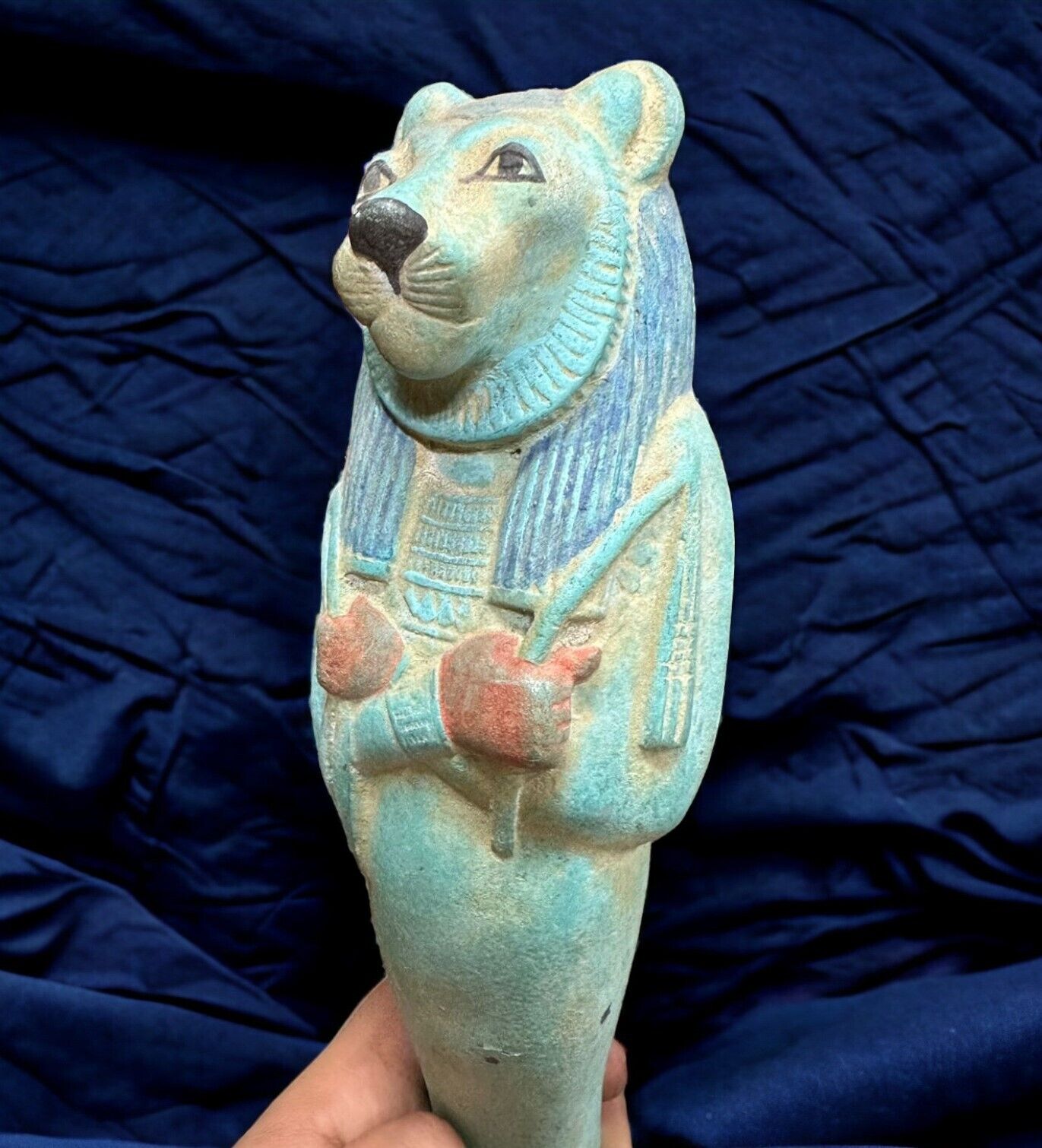 Sekhmet Statue RARE ANCIENT EGYPTIAN ANTIQUE Goddess Of War with Face Lion BC