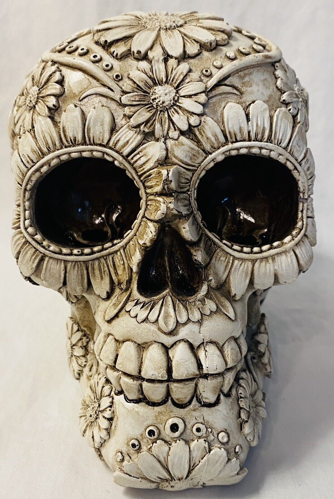 Sugar Skull Summit Collection Day Of The Dead Floral 3D Realistic 4.5” X 5”
