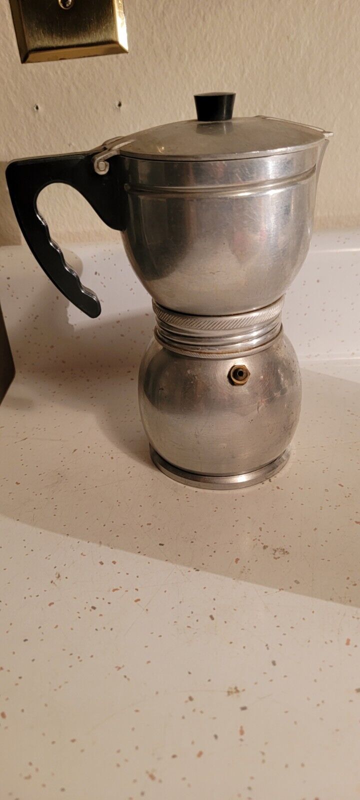 VINTAGE LUXA(?) EXPRESS  STOVETOP COFFEE  MAKER 