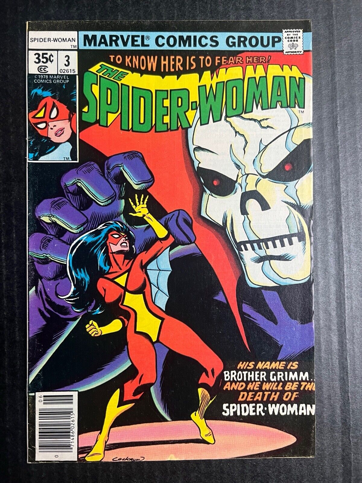 SPIDER-WOMAN #3 June 1978 First Team Appearance of Brothers Grimm