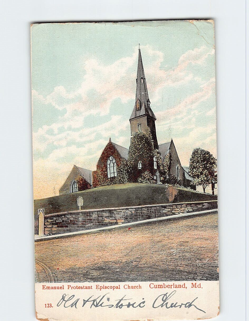 Postcard Emanuel Protestant Episcopal Church, Cumberland, Maryland
