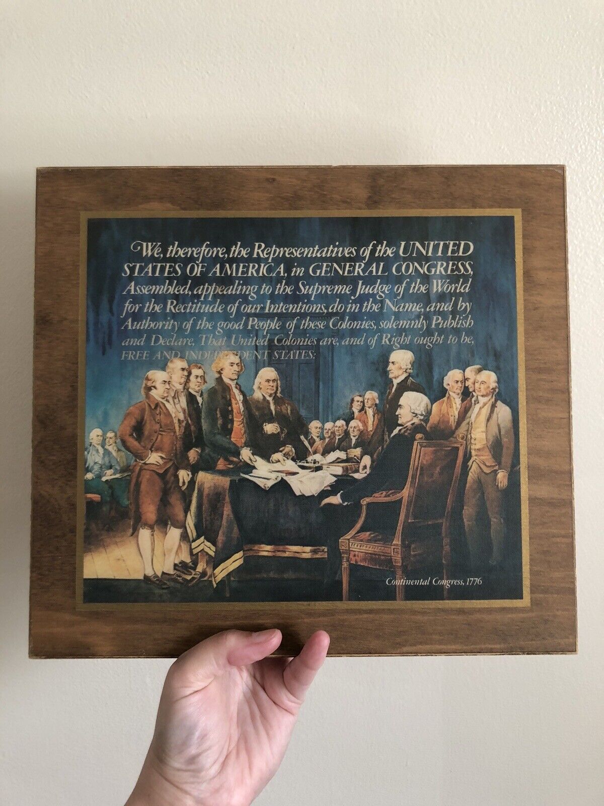 Vintage Commemorative Plaque for America’s Bicentennial & Invention of the Phone